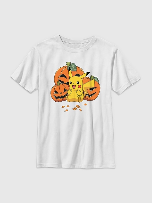 Image number 1 showing, Kids Pokemon Pikachu Pumpkins Graphic Tee