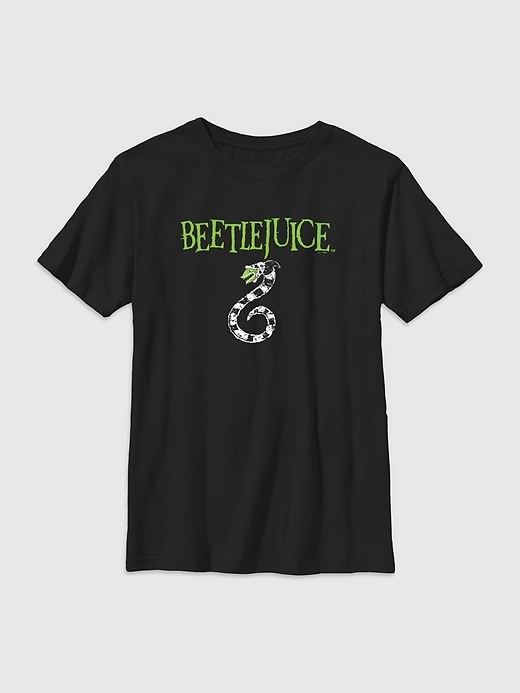 Image number 1 showing, Kids Beetlejuice Snake Icon Graphic Tee