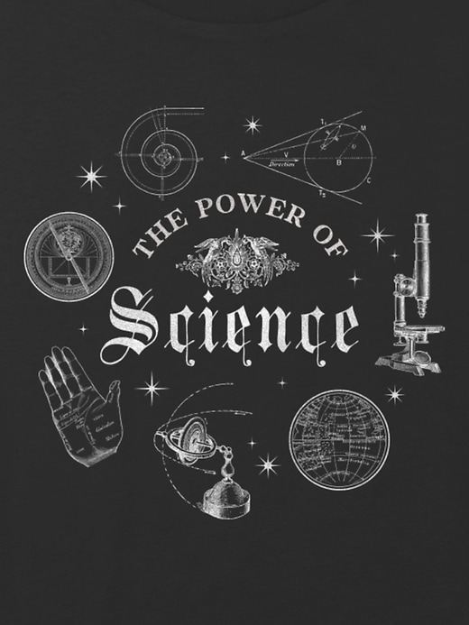 Image number 2 showing, Kids Power of Science Graphic Boxy Crop Tee