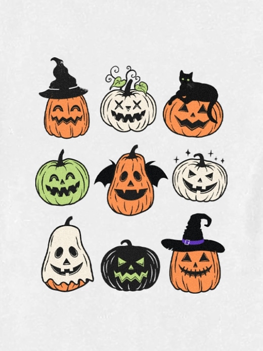 Image number 2 showing, Toddler Halloween Pumpkin Jumble Graphic Tee