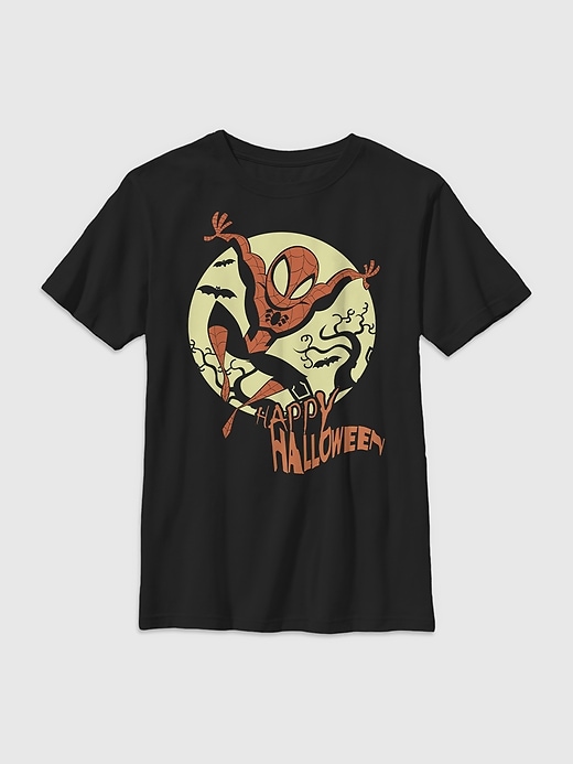 Image number 1 showing, Kids Spiderman Halloween Graphic Tee