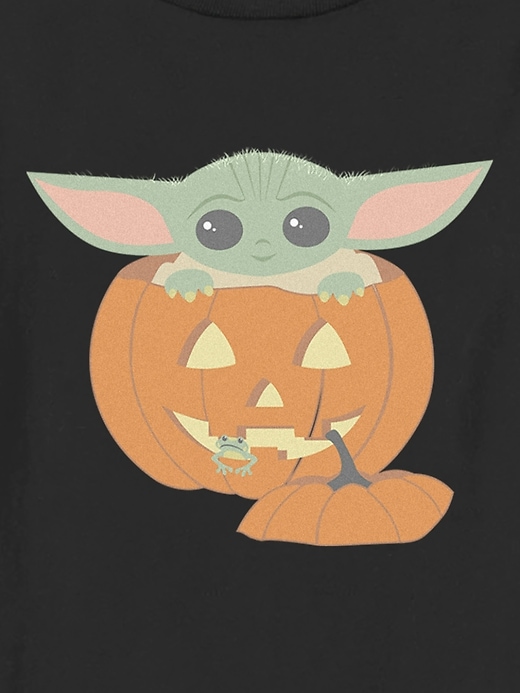 Image number 2 showing, Toddler The Mandalorian Pumpkin Grogu Graphic Tee