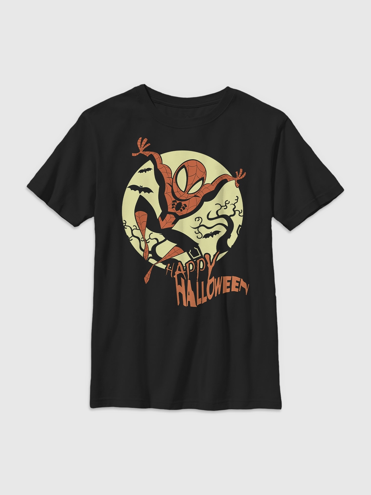 Kids Spiderman Halloween Graphic Tee