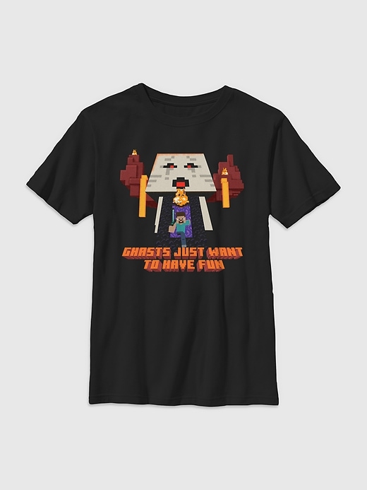 Image number 1 showing, Kids Minecraft Halloween Graphic Tee