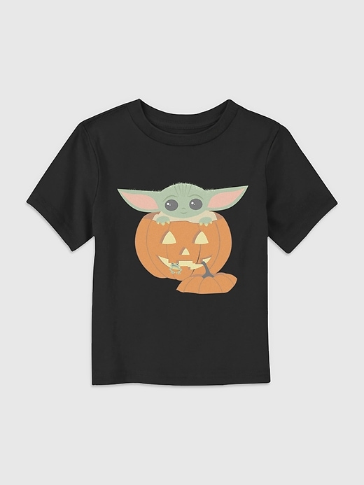 Image number 1 showing, Toddler The Mandalorian Pumpkin Grogu Graphic Tee