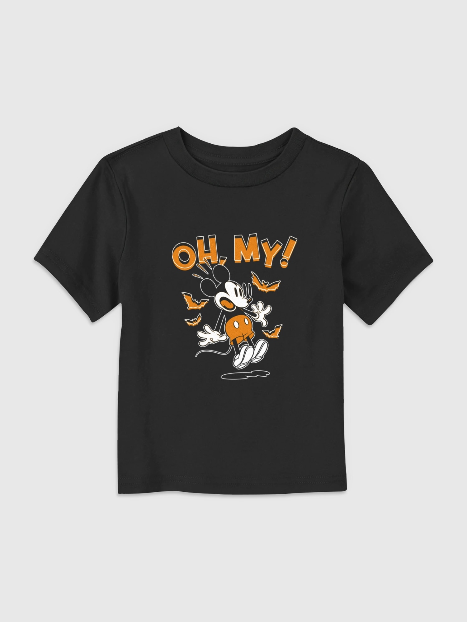 Toddler Mickey Mouse Halloween Bats Graphic Tee