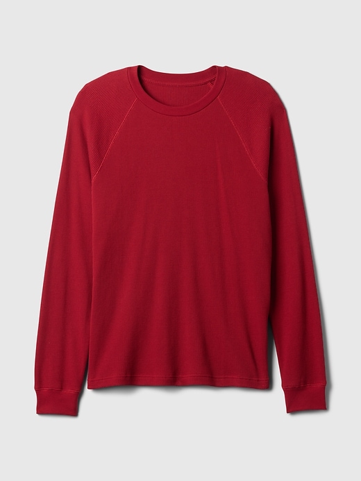 Image number 4 showing, Waffle-Knit Raglan T-Shirt