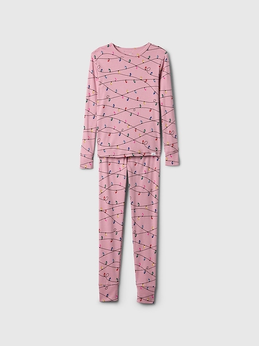 Image number 2 showing, Kids Organic Brushed Cotton PJ Set