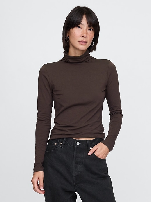 Image number 1 showing, Featherweight Turtleneck