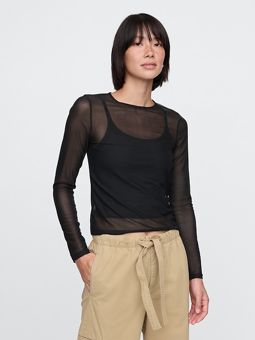 Image number 1 showing, Sheer Mesh Shirt