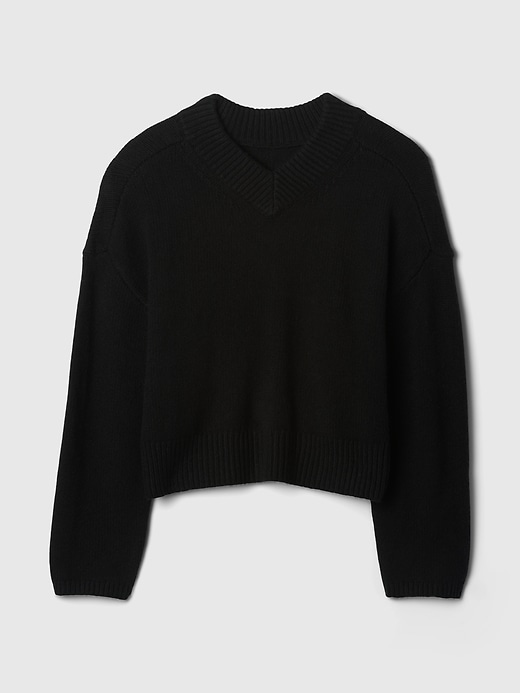 Image number 5 showing, CashSoft Oversized V-Neck Sweater