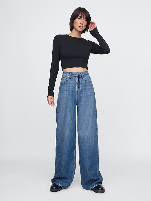 Image number 1 showing, Sky High Rise UltraSoft Baggy Jeans