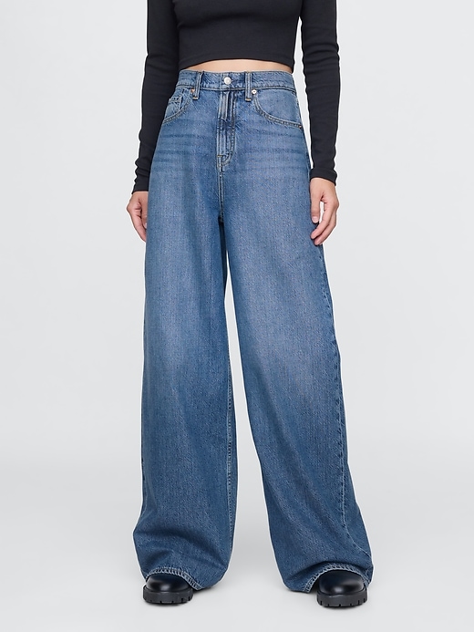 Image number 2 showing, Sky High Rise UltraSoft Baggy Jeans