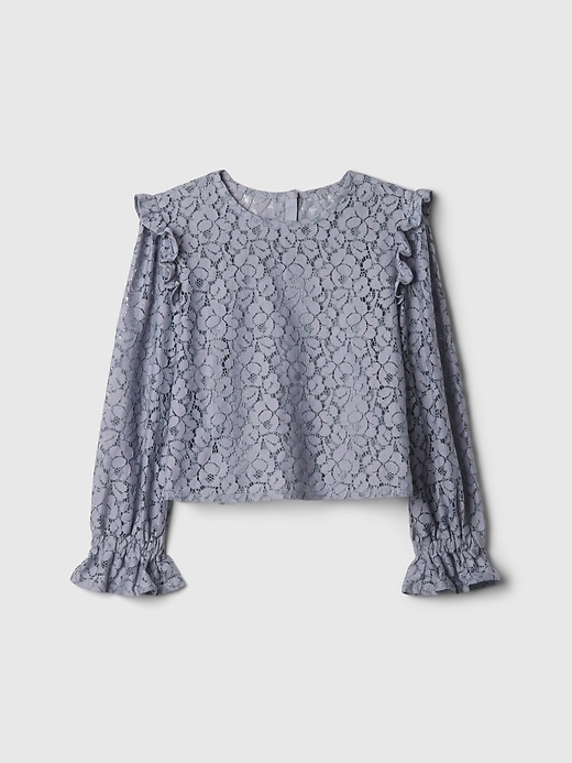 Image number 5 showing, Kids Ruffle Lace Top