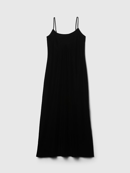 Image number 7 showing, Recycled Velvet Maxi Slip Dress