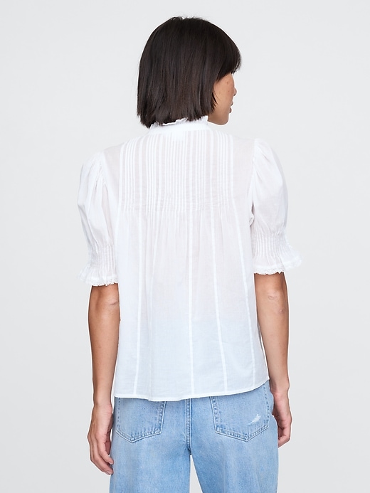 Image number 2 showing, Pintuck Ruffle Shirt