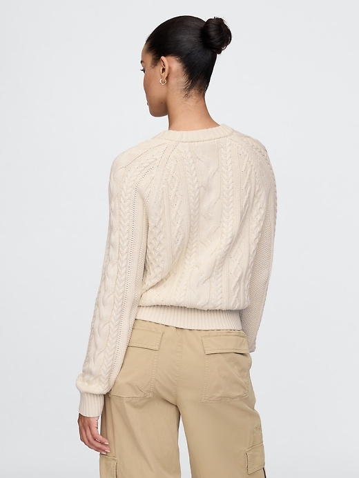 Image number 2 showing, Classic Cable-Knit Sweater