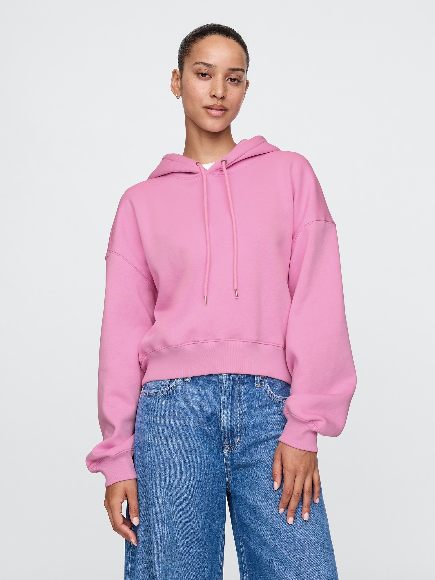 Vintage Soft Cropped Hoodie