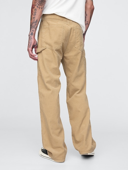 Image number 4 showing, '90s Loose Corduroy Carpenter Pants