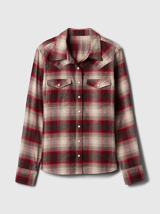 Image number 5 showing, Flannel Western Shirt