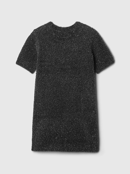 Image number 4 showing, Kids Fuzzy Metallic Sweater Dress