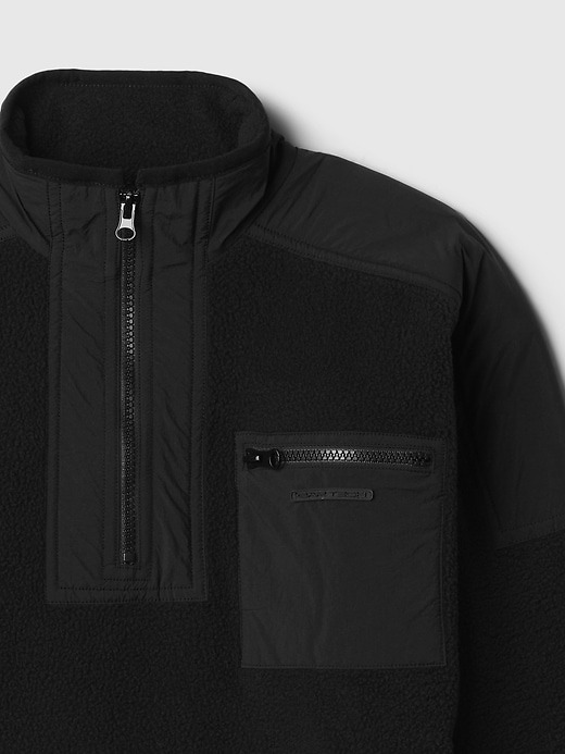 Image number 4 showing, Kids Sherpa Half-Zip Pullover