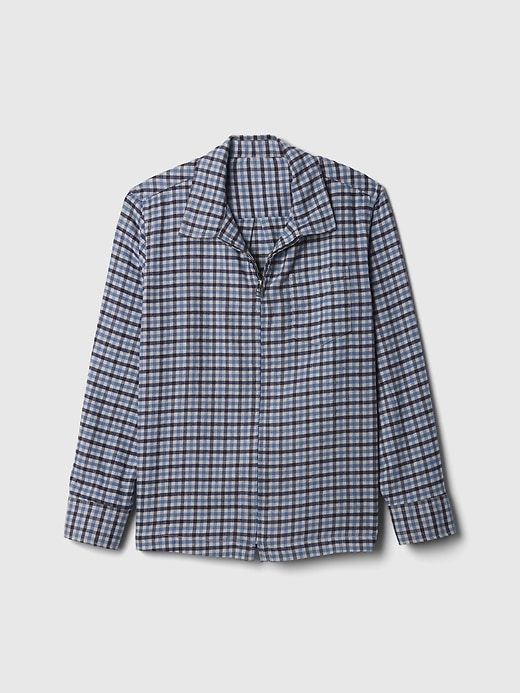 Image number 5 showing, Kids Organic Cotton Flannel Full-Zip Shirt