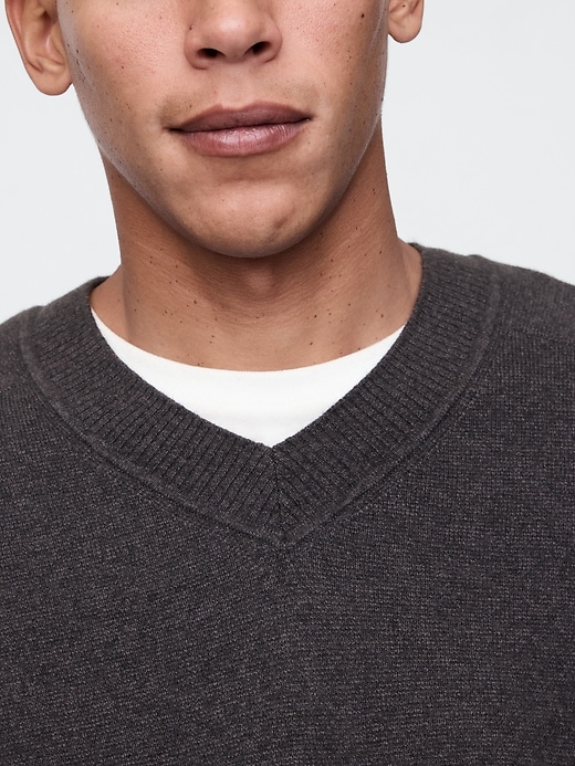 Image number 4 showing, CashSoft V-Neck Sweater