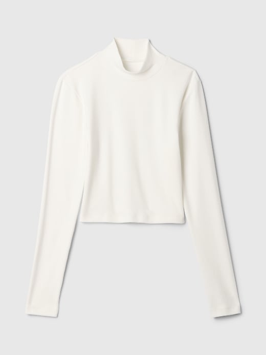 Image number 5 showing, Modern Cropped Mockneck Shirt