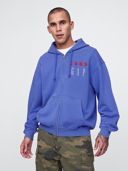 Image number 1 showing, Heavyweight 1969 Logo Full-Zip Hoodie