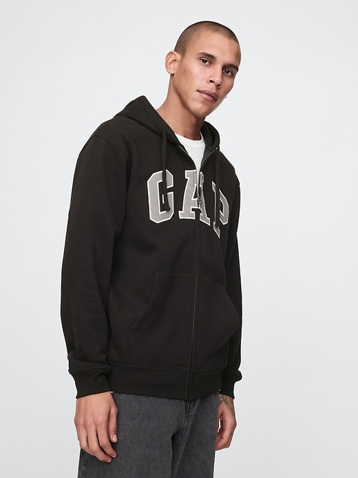 Image number 1 showing, VintageSoft Arch Logo Full-Zip Hoodie