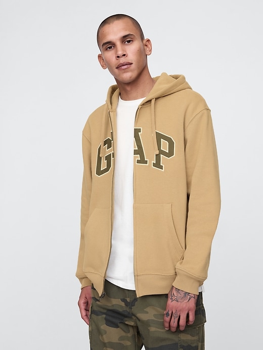 Image number 1 showing, VintageSoft Arch Logo Full-Zip Hoodie