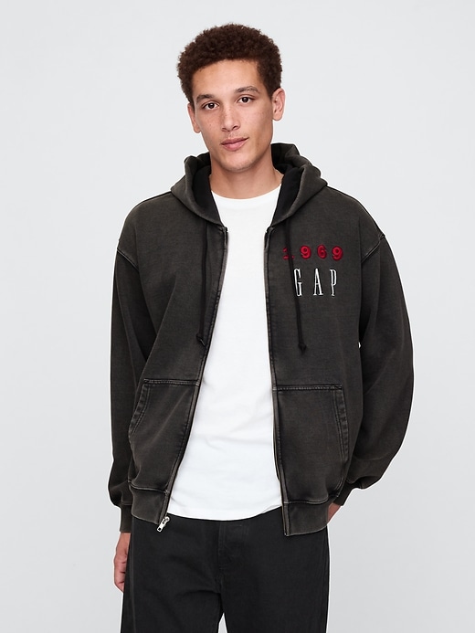 Image number 1 showing, Heavyweight 1969 Logo Full-Zip Hoodie