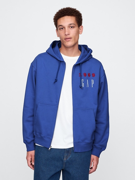 Image number 1 showing, Heavyweight 1969 Logo Full-Zip Hoodie