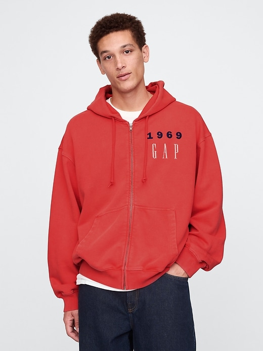 Image number 1 showing, Heavyweight 1969 Logo Full-Zip Hoodie