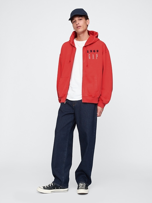 Image number 3 showing, Heavyweight 1969 Logo Full-Zip Hoodie