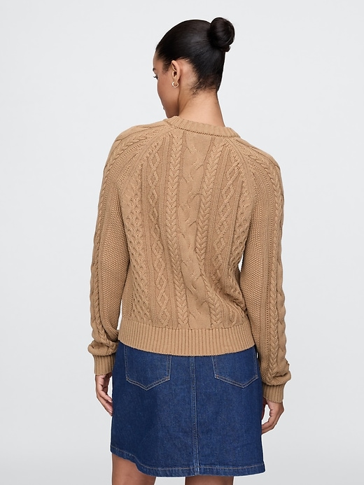 Image number 2 showing, Classic Cable-Knit Sweater