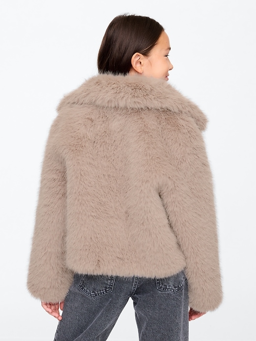 Image number 2 showing, Kids Faux Fur Cropped Jacket