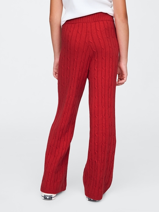 Image number 2 showing, Kids CashSoft Cable-Knit Sweater Pants