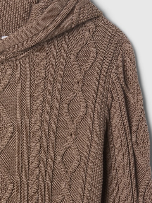 Image number 4 showing, Kids Hooded Cable-Knit Sweater