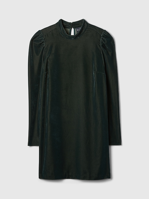 Image number 7 showing, Recycled Velvet Puff Sleeve Mini Dress