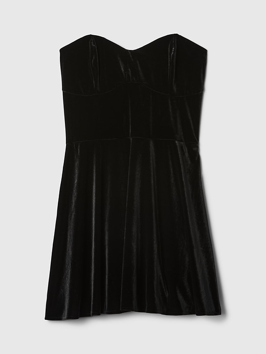 Image number 5 showing, Strapless Velvet Mini Dress