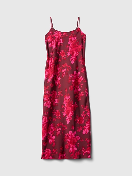 Image number 7 showing, Recycled Satin Maxi Slip Dress