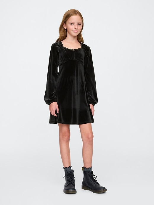 Image number 1 showing, Kids Velvet Dress