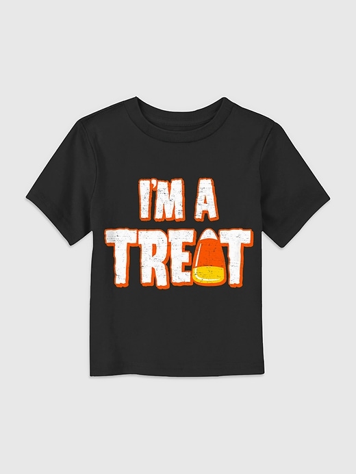 Image number 1 showing, Toddler Im A Treat Candy Corn Graphic Tee