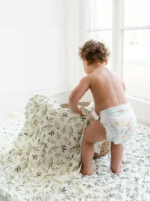 Image number 7 showing, The Gilded Bird Safari Toile Organic Cotton Muslin Swaddle