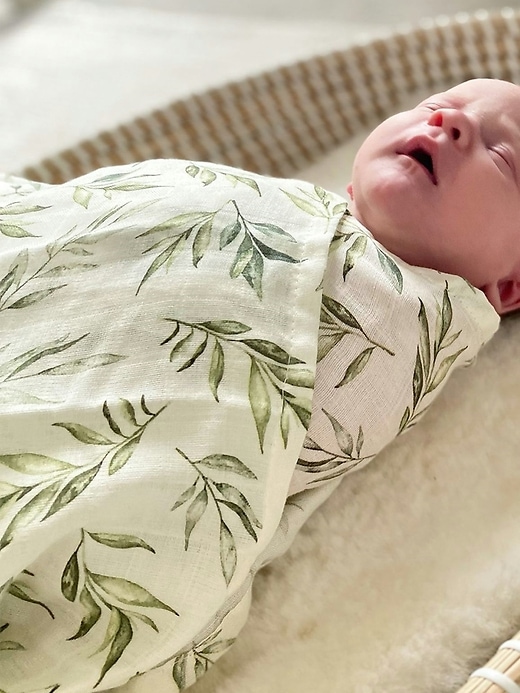 Image number 10 showing, The Gilded Bird Safari Toile Organic Cotton Muslin Swaddle