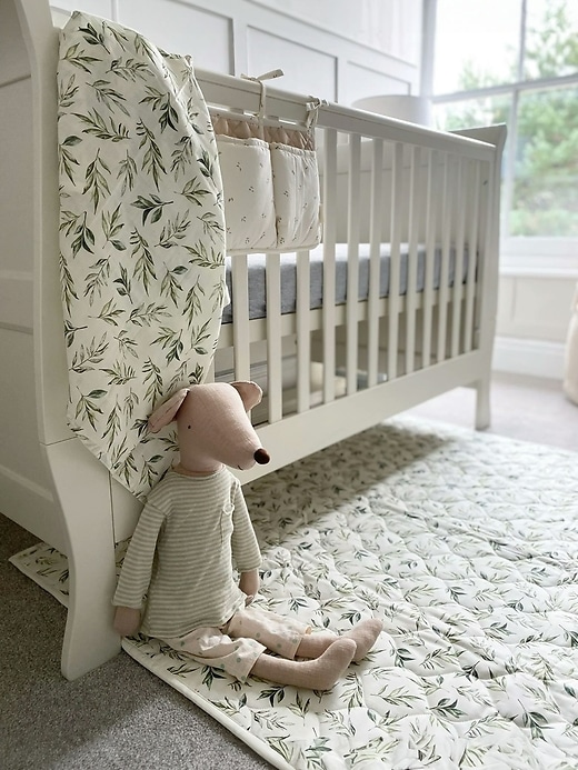 Image number 2 showing, The Gilded Bird Linen Leaves Organic Cotton Muslin Swaddle