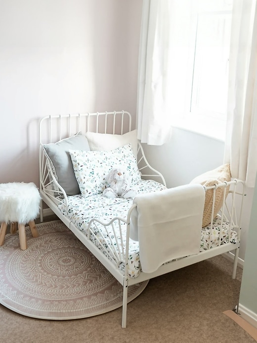 Image number 4 showing, The Gilded Bird Wild Bee White Organic Cotton Toddler Duvet Cover and Pillow Case Set