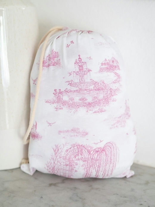 Image number 2 showing, The Gilded Bird Spring Toile Pink Fitted Crib Sheet